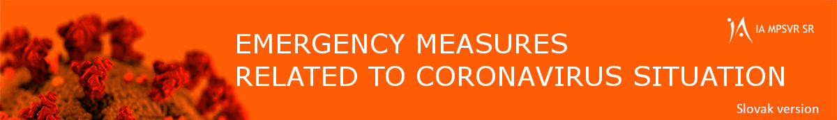 Coronavirus measures Emergency measures related to coronavirus situation